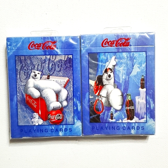 Coca-Cola Polar Bear Limited Edition 2 Decks of Playing Cards New Unopened - Picture 10 of 16